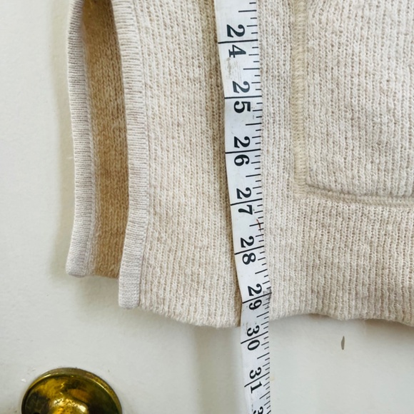 Angora Rabit Hair Cashmere White Cream long sleeve hoodie - Picture 8 of 8